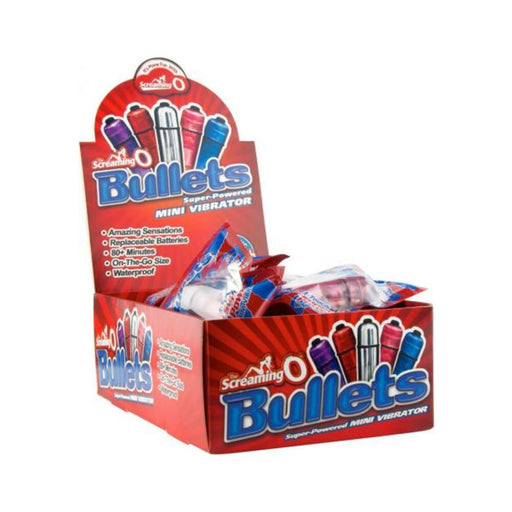 Screaming O Bullets Waterproof Assorted Colors 20 Each Counter Display | cutebutkinky.com
