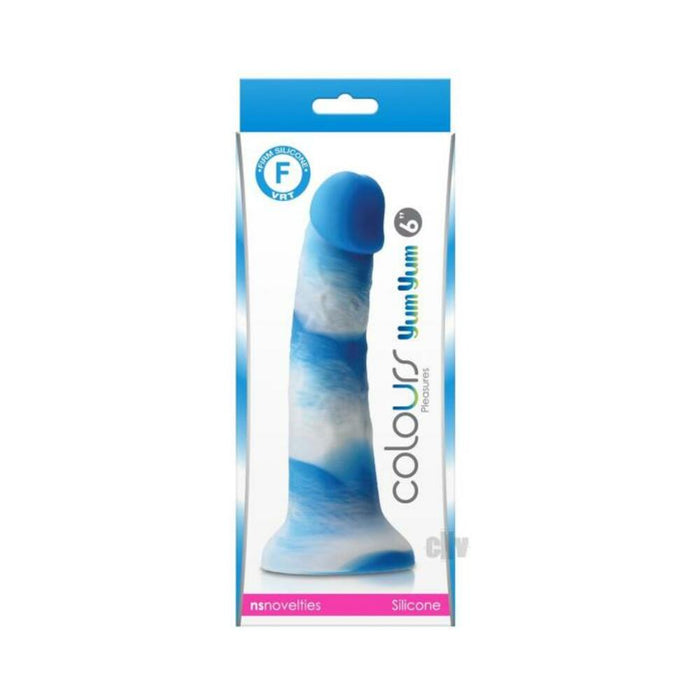 Colours Pleasures Yum Yum 6" Dildo - Blue | cutebutkinky.com