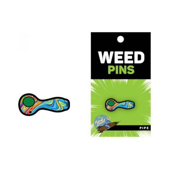 Weed Pipe With Swirled Color Fill