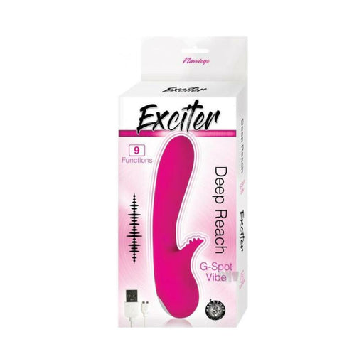 Exciter Deep Reach G-spot Vibe Pink | cutebutkinky.com