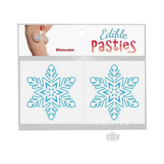 Edible Body Pasties Wintermint Snowflake | cutebutkinky.com