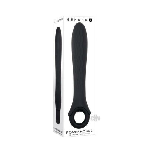 Gender X Powerhouse Ring-handle Vibrator Black | cutebutkinky.com