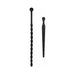 Shots Ouch Urethral Sounding Beginners Silicone Plug Set - Black | cutebutkinky.com