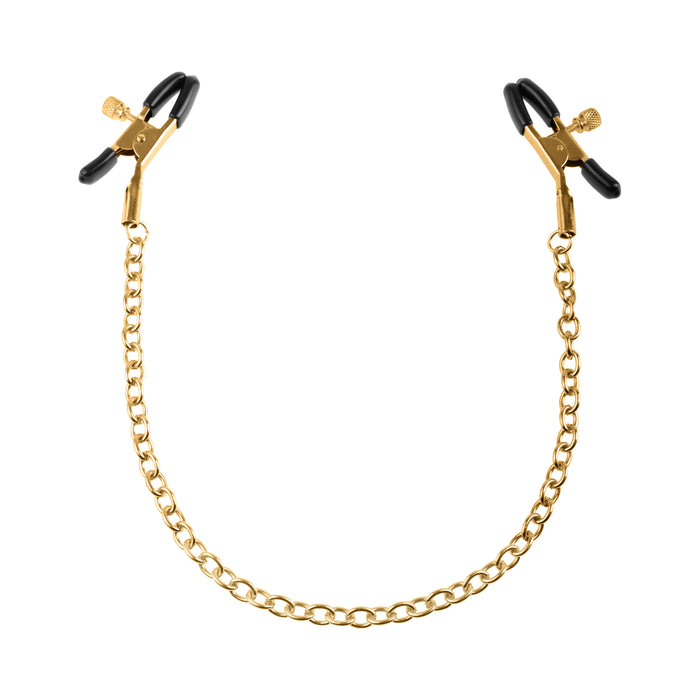 Fetish Fantasy Gold Chain Nipple Clamps | cutebutkinky.com