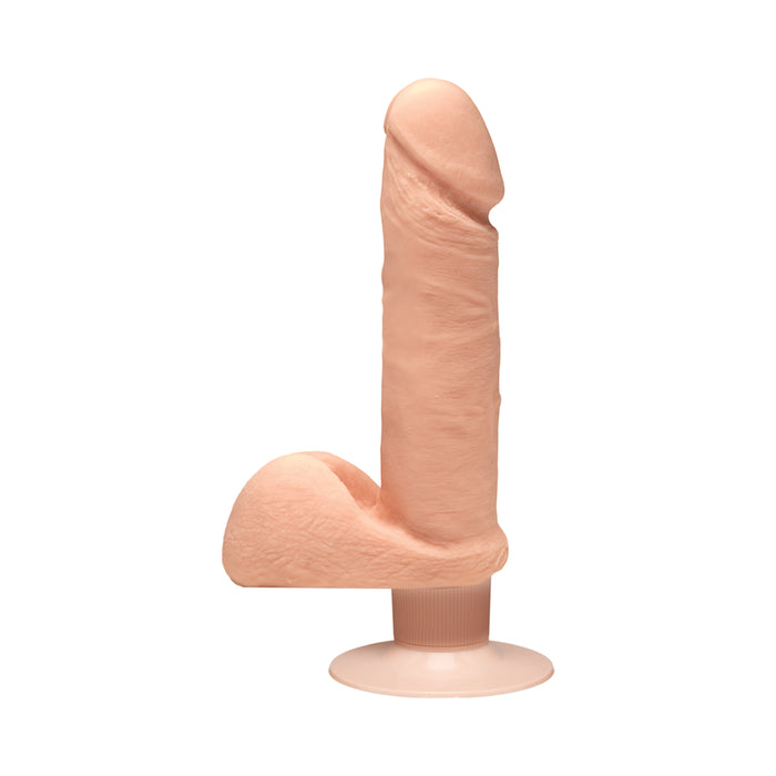 The D The Perfect D Vibrating 7 Inch Vanilla | cutebutkinky.com