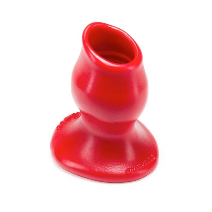 Oxballs Pighole-2, Hollow Plug, Medium, Red | cutebutkinky.com