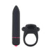 Intense Cockring And Bullet 10 Function Bullet Waterproof Black | cutebutkinky.com