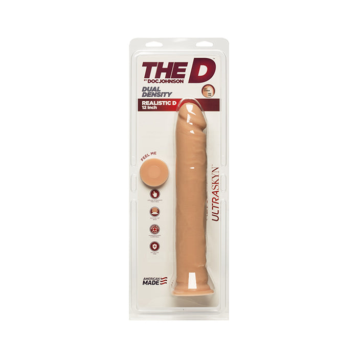 The D Realistic D 12 inches Ultraskyn Beige Dildo | cutebutkinky.com