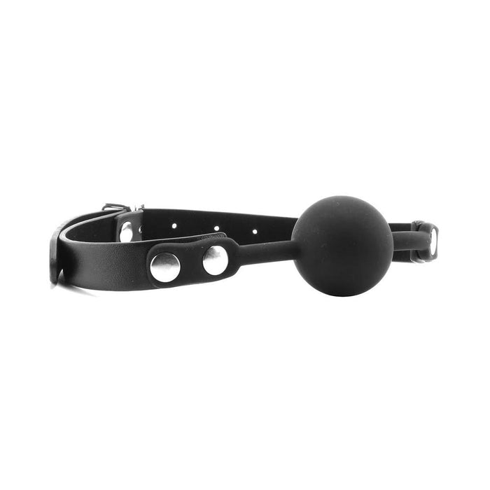 Ouch Silicone Ball Gag Black O/S | cutebutkinky.com