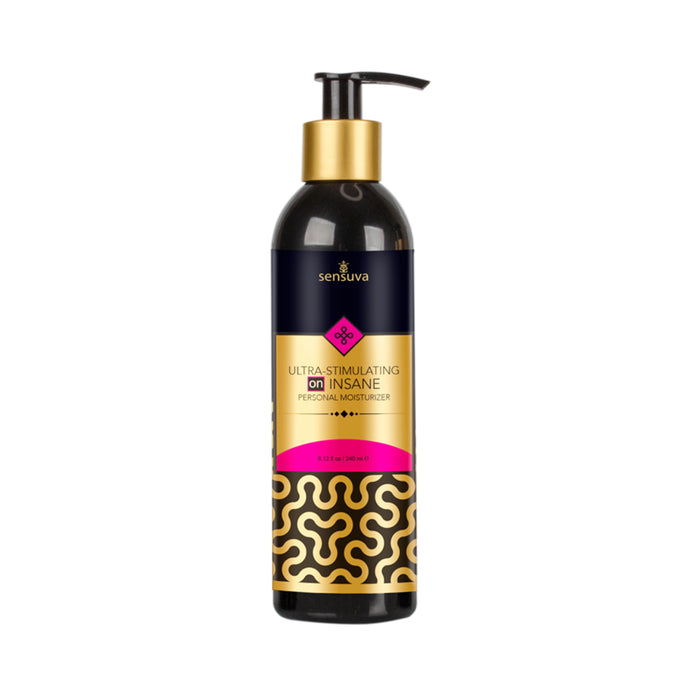 Sensuva Ultra-stimulating On Insane Personal Moisturizer - Unscented 8 Fl. Oz. Bottle | cutebutkinky.com