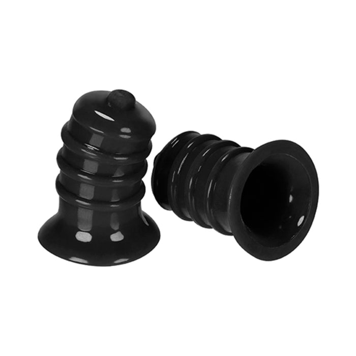 Hunkyjunk Elong Wide Base Nipsucker Black | cutebutkinky.com