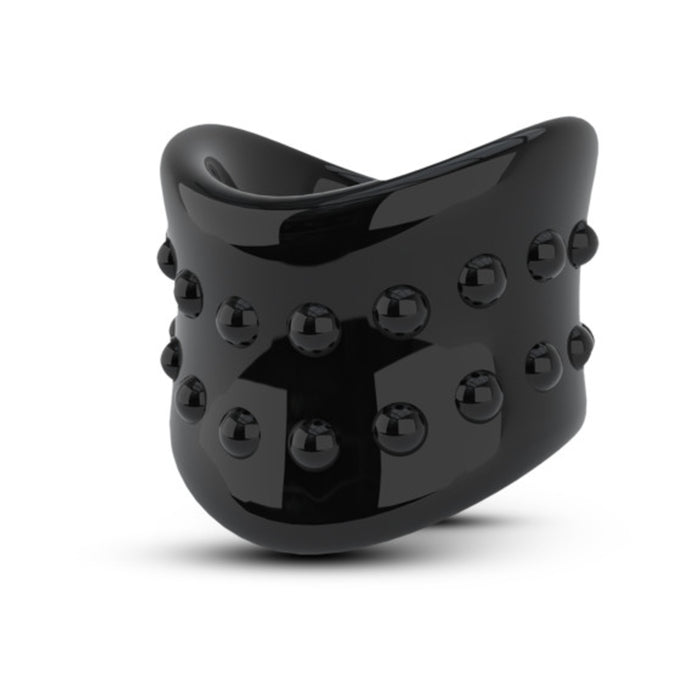 Stay Hard Beef Ball Stretcher Snug X  Long 1"  Black | cutebutkinky.com