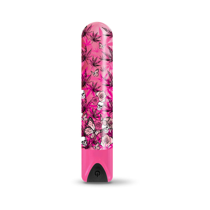 Prints Charming Buzzed Rechargeable Bullet - Blazing Beauty - Pink | cutebutkinky.com