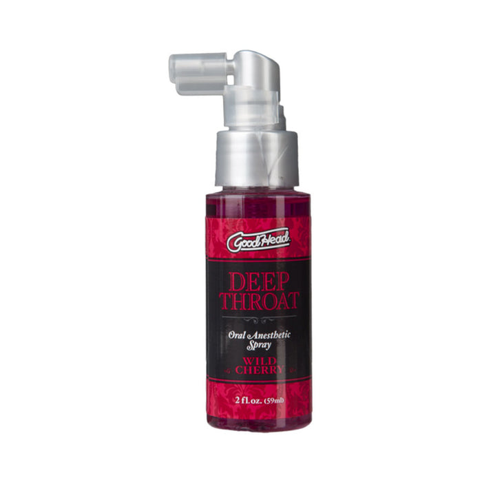 Goodhead Deep Throat Oral Anesthetic Spray Wild Cherry 2oz | cutebutkinky.com